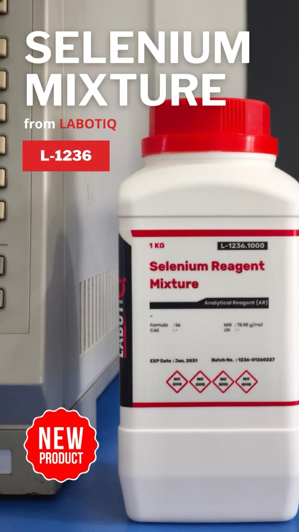 Kemasan Selenium Reagent Mixture AR 1 kg Labotiq SKU L-1236.1000